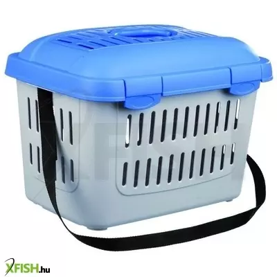 Trixie szállító box midi-capri 44x33x32cm kék/szürke