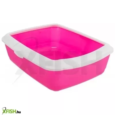 Trixie macska WC classic peremmel, 37 × 15 × 47 cm, rózsaszín/fehér