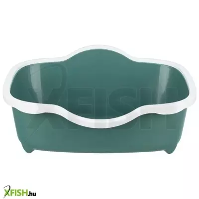 Trixie macska WC davio peremmel 56x26x39cm zöld/fehér