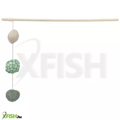 Trixie játék macskapálca catnip 3db labdával 40cm