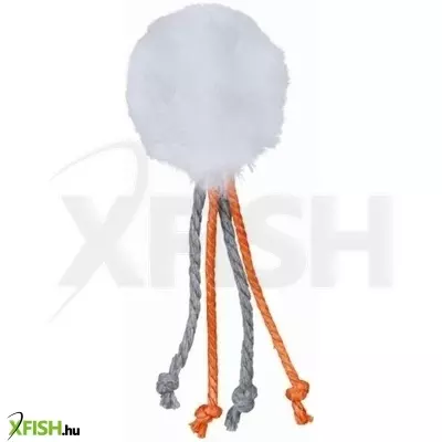Trixie játék plüss labda kötéllel 4cm