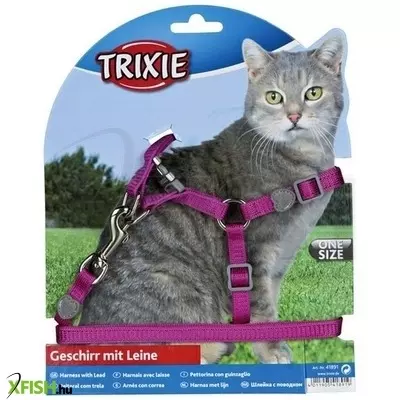 Trixie hám és póráz macska nylon 26-37cm/10mm 1,2m