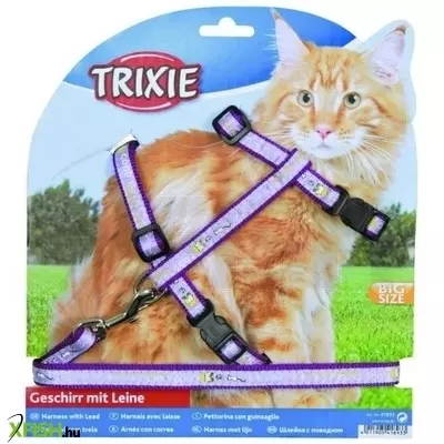 Trixie hám és póráz XL macskának mintás 34-57cm/13mm 1,2m