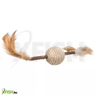 Trixie játék macskának matatabi pálca tollakkal és labdával 20cm
