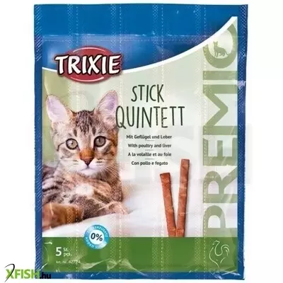 Trixie jutalomfalat premio quadro-stick csirke/máj 5x5gr