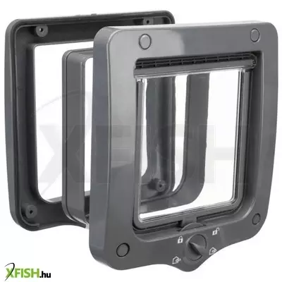 Trixie macska ajtó 4 utas 20x22cm szürke