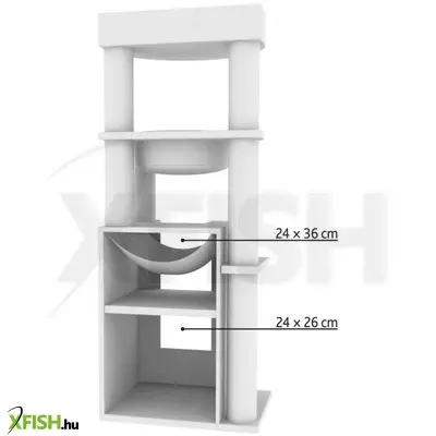 Trixie macskabútor leandro XXL, 163 cm, világosszürke