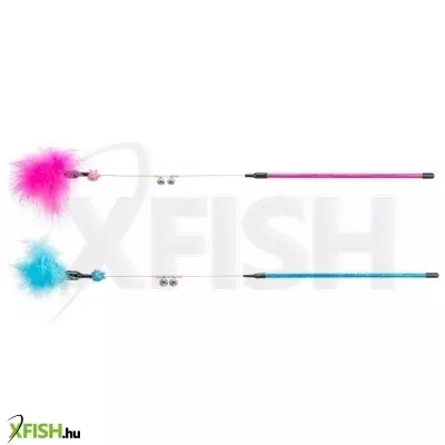 Trixie játék macskának pálca tollal és csörgővel 55cm