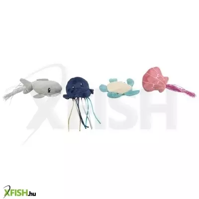 Trixie játék tengeri állatok, plüss, macskamentával, 5-8cm