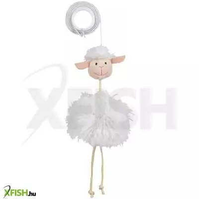 Trixie játék plüss bárány gumi kötélen 20cm