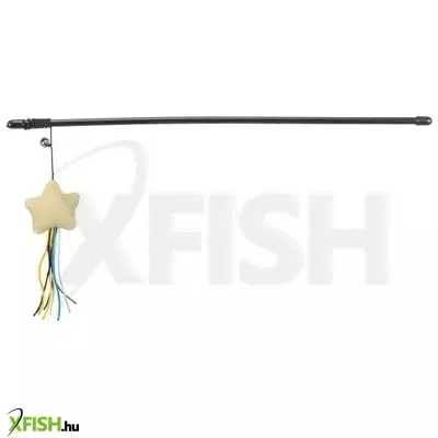 Trixie játék rúd csillaggal, műanyag/plüss, macskamentával, 46cm