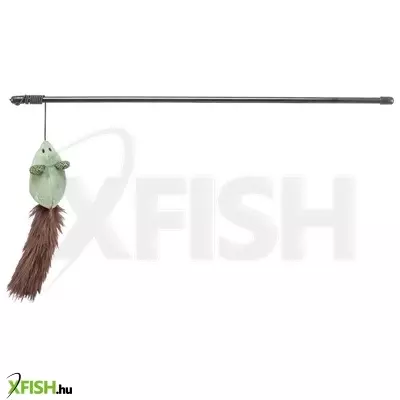 Trixie játék rúd egérrel, műanyag/plüss, macskamentával, 46cm