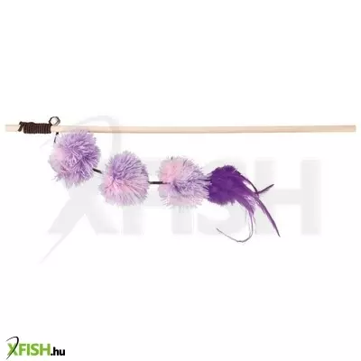 trixie játék pálca pompom labdával 40cm
