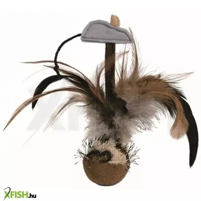 Trixie játék macskának labda tollal 15cm