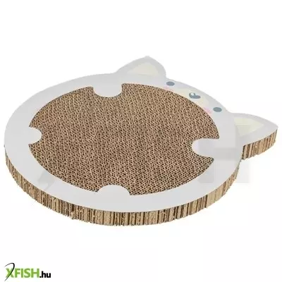 Trixie játék junior macska kaparó tábla, hörcsög forma, macskamentával, 31 × 2.5 × 32.5 cm, világosszür