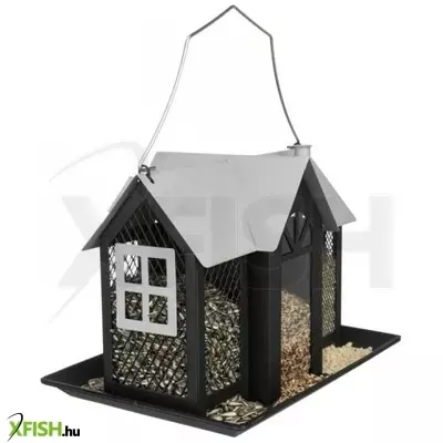 Trixie kültéri madáretető villa fém 2000ml/26x19x19cm, fekete