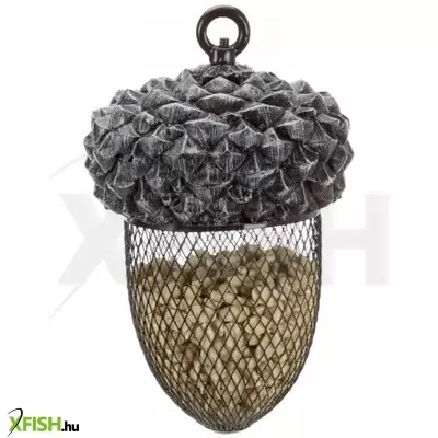 Trixie kültéri madáretető makk fém 700ml 14x22cm barna/fehér
