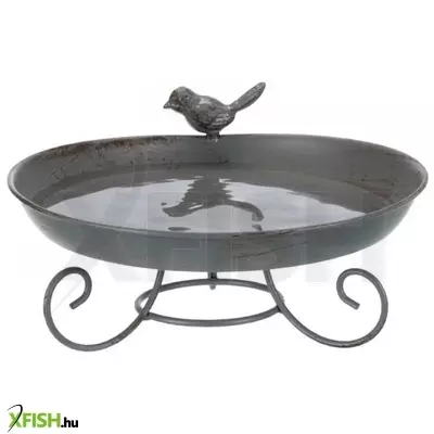 Trixie kültéri madárfürdető álló fém 800ml/22cm szürke
