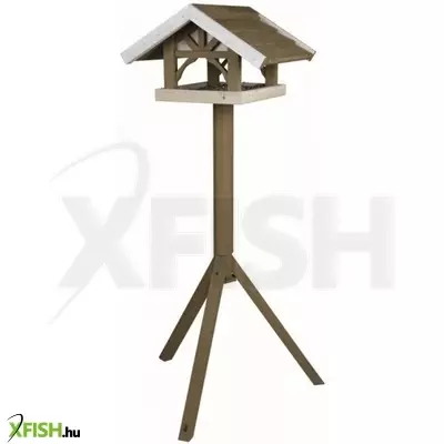 Trixie kültéri madáretető álló fából 45x28x44cm/1,25m szürke/fehér