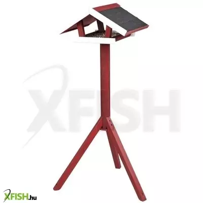 Trixie kültéri madáretető fából álló 46x22x44cm/1,15m piros/fehér