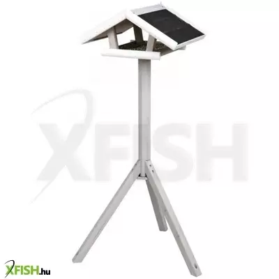 Trixie kültéri madáretető fából álló 46x22x44cm/1,15m, szürke/fehér