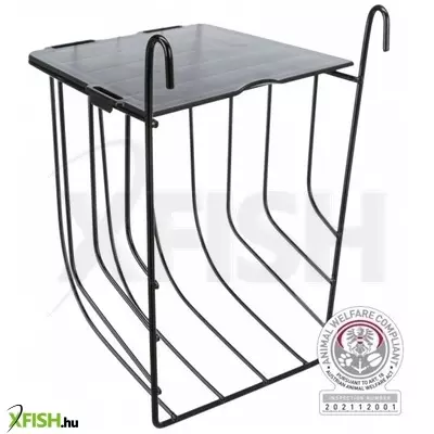 Trixie eledeltartó rágcsálónak fedéllel, fém, 13 × 18 × 12 cm, fekete