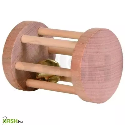 Trixie játék fából henger csengővel rágcsálóknak 5×7cm
