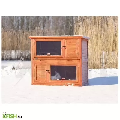 Trixie ház fából nyúlnak, szigetelt, dupla szintes, 116x113x65cm, barna