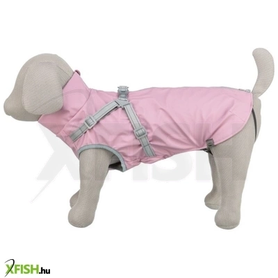 Trixie Esőkabát Ponti Hámmal M 45cm Pink