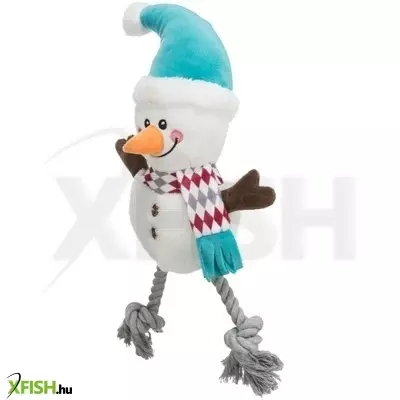 Trixie xmas plüss hóember kötéllel 41cm
