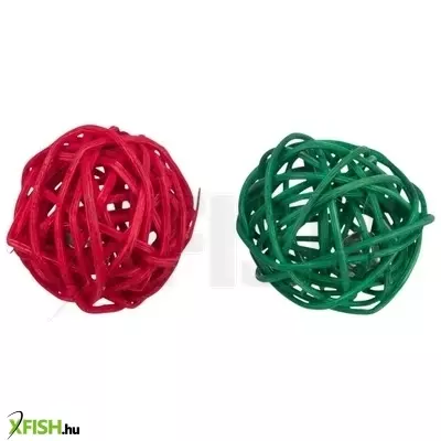Trixie xmas rattan labda csengővel rágcsálónak 2db/4cm