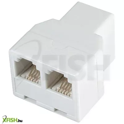 Use home ts 17-2 elosztó telefonvezetékhez, 6p/4c, 1 aljzat - 2 aljzat, fehér