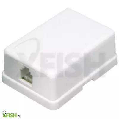 Use home ts 1m/wh telefon fali aljzat, 6p/4c, öntapadós, csavarozható, fehér