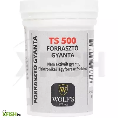 Sma home ts 500/30 forrasztógyanta, 30 g, lágyító adalékot tartalmazónfolyósító gyanta, finom elektronikai forrasztási munkákhoz, savmentes