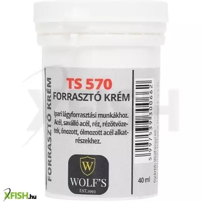 Sma home ts 570/40 forrasztókrém, savmentes erős tisztító és folyósító szer ipari lágyforrasztási munkákhoz, réz, ón, acél és saválló acél lágyforrasztásánál, 40ml