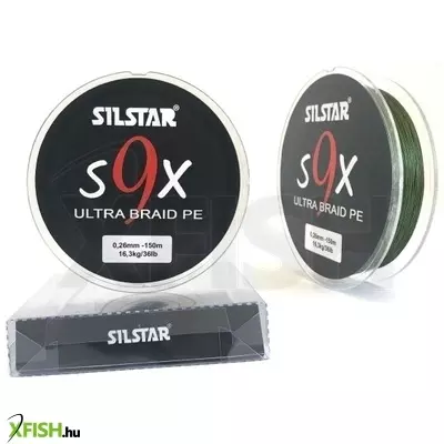 Silstar 9X Pe Ultrabraid Univerzális Fonott Zsinór 150M 0,14 /6,5Kg/