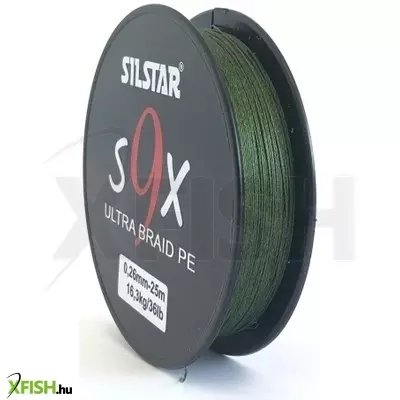 Silstar 9X Pe Ultrabraid Univerzális Fonott Zsinór 25M 0,14 /6,5Kg/