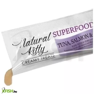 natural kitty folyékony jutalomfalat tonhal lazaccal és áfonyával 4x12g