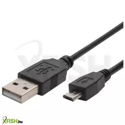 Use home USB a/micro-1 töltőkábel, 1m, 1a, adatkábel