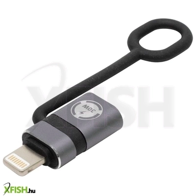 Use home usbca4 usb-c átalakító, 30w, lightning dugó, usb-c aljzat, gyorstöltés, adattovábbítás