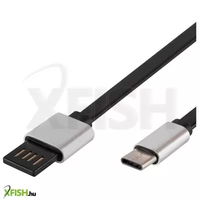 Use home usbf c2 töltőkábel, usb-a/usb-c, fordítható usb-a, 2m, 2,1a, adatkábel