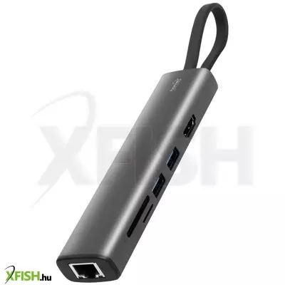 Use home usbhub7 dokkoló állomás, gigabit rj45, 4k hdmi hdr,  egér, billentyűzet, tf/microsd, sd, 2 tb USB tároló, merevlemez, ~100 W pd, plug & play