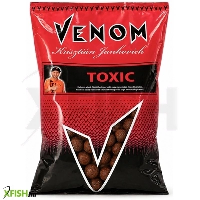 Feedermánia Venom Toxic Horgász Bojli Füstölt Hering Fűszeres 24mm 900g
