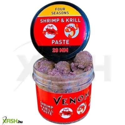 Feedermánia Venom Shrimp Pasztás Bojli Négy Évszak 20mm 150ml
