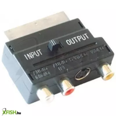 use home v 50s videóátalakító, 21 pólusú euro dugó, rca aljzat, svhs aljzat