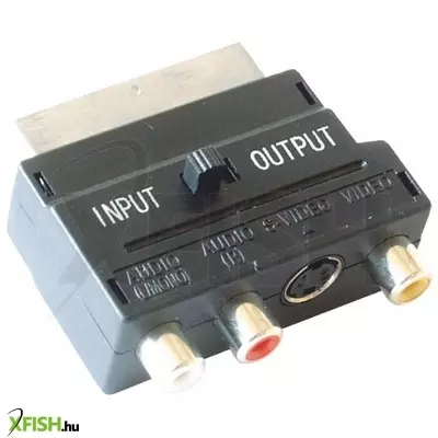 Use bliszter home V 50sx videó átalakító, 21 pólusó scart dugó-3xrca aljza+svhs aljzat
