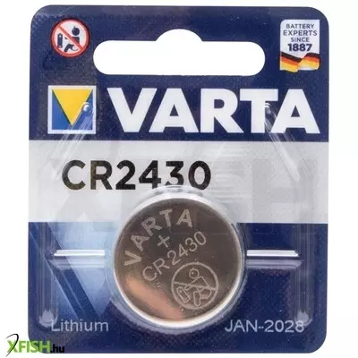 Home varta cr2430 gombelem, lítium, cr2430, 3v, 1 db/csomag