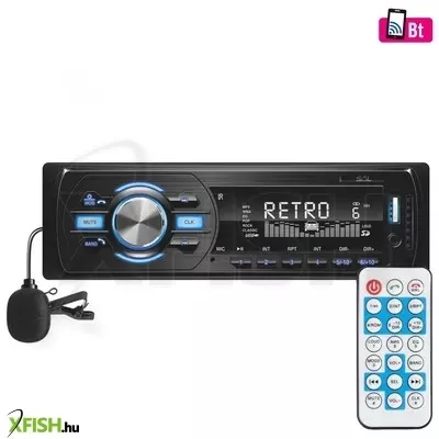 Sal vb 4000 autórádió és multimédiás lejátszó, 4 X 45 w, 4 X rca aljzat, bt, FM rds, mp3, wma, usb, sd, aux