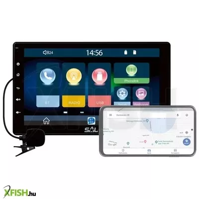 Sal vb x1000 autórádió és multimédiás lejátszó, 4 X 45 w, 2 + 1 rca, carplay, android auto, USB mirror link