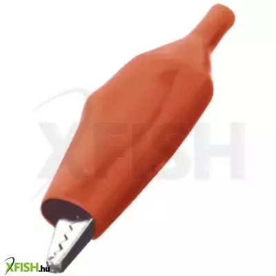 Use home vcc 3/bk krokodilcsipesz, végig szigetelt, forrasztható, 55 mm, piros